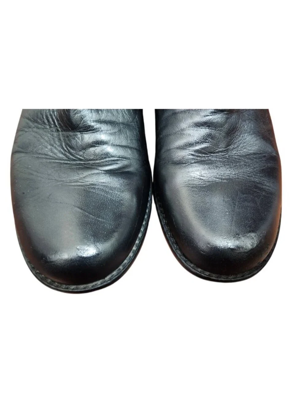 Stuart Weitzman 5050 Over The Knee Boots Black Leather Stretch Back Size 8 M